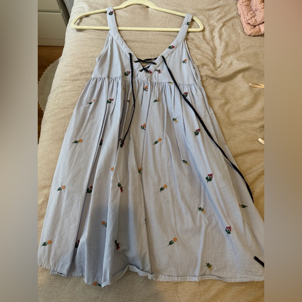 Zara Blue Striped Dress